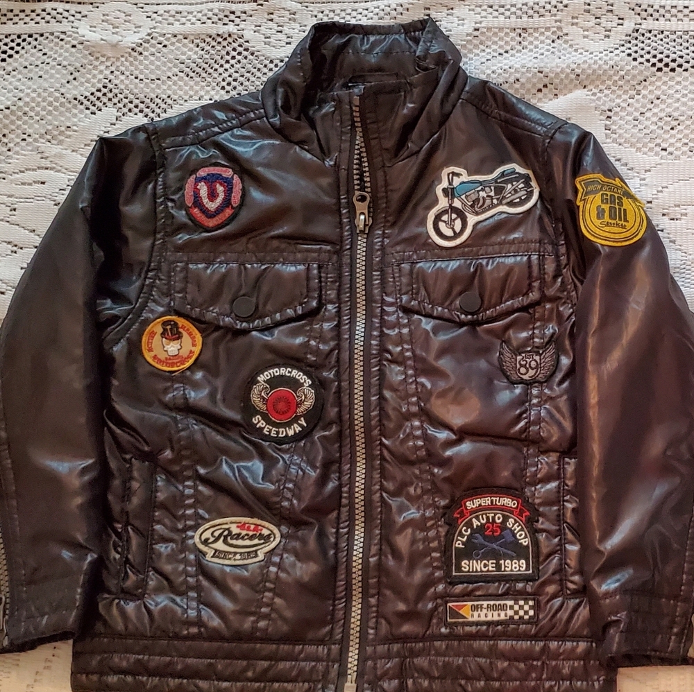 Motorcycle theme lightweight kids jacket 🏍